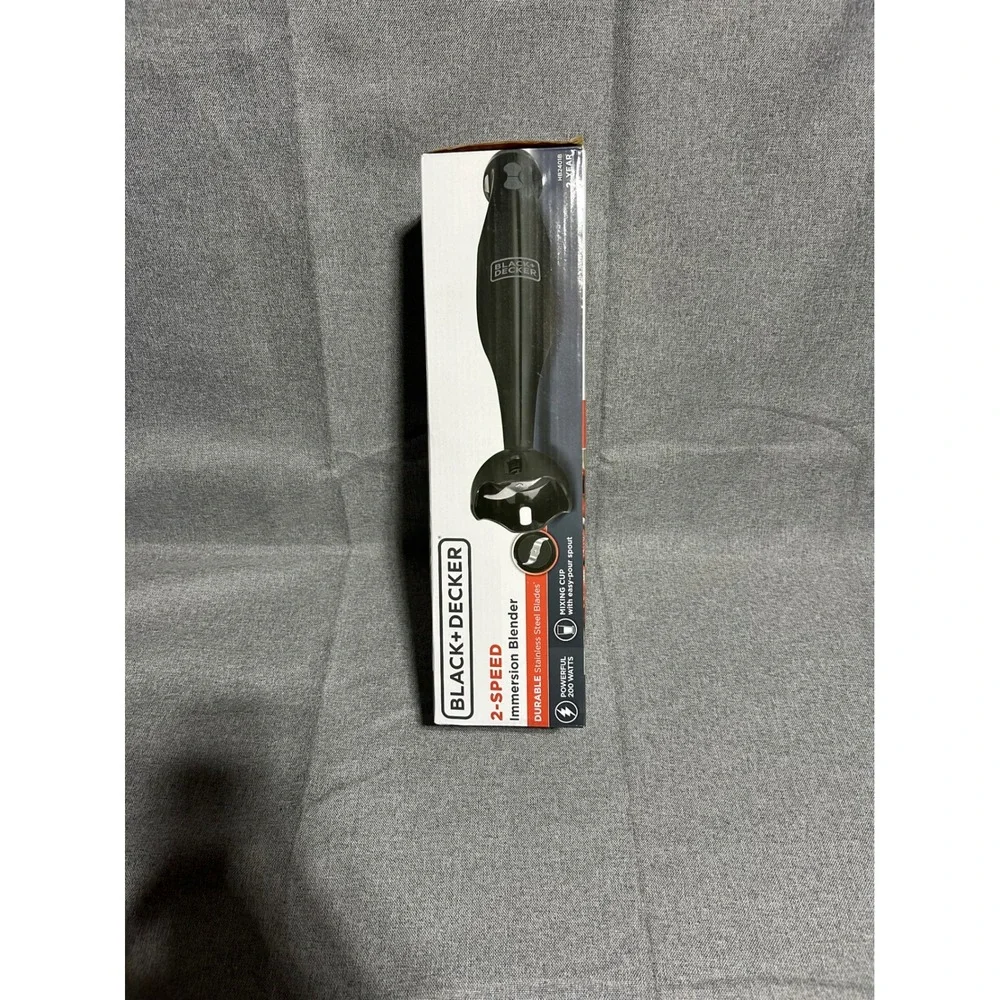 Black+Decker Immersion Blender‎ 2-Speed HB2401B Black 200W with Mixing Cup
